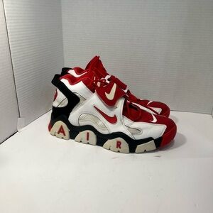 Nike Air  Barrage University Red and White Sneakers